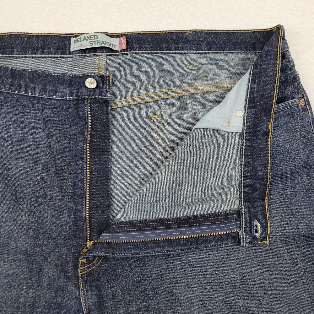 Levis 559 Relaxed Straight Jeans Mens 48x30 Blue Cotton Denim Mexico Y2K Retro - Picture 6 of 11
